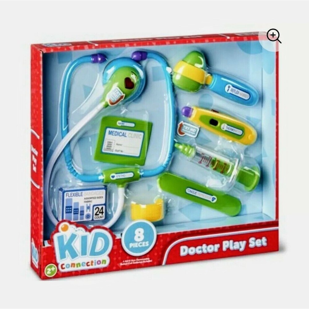 Kid Connection 8 Piece Doctor Play Set Green/Blue
